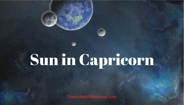 Sun in Capricorn - Dream Astro Meanings