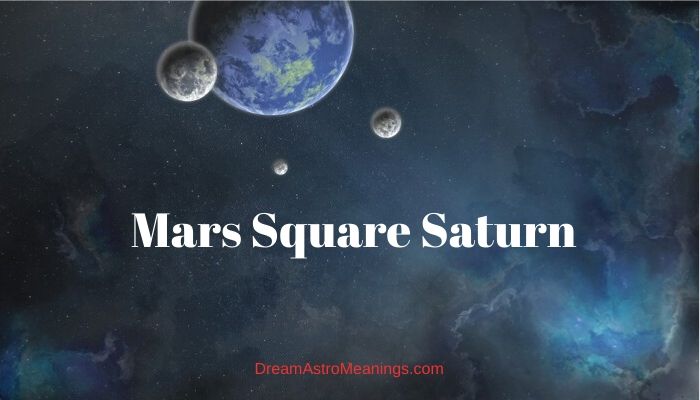 Mars Square Saturn Synastry