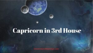 Capricorn in 3rd House – Meaning and Info